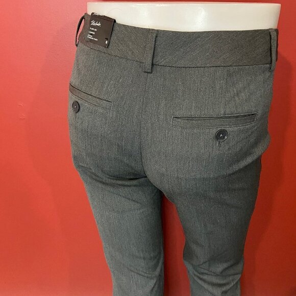 Express Women's Grey Illustrator Lean Flare Pant - Size 0 - NWT - Picture 2 of 4